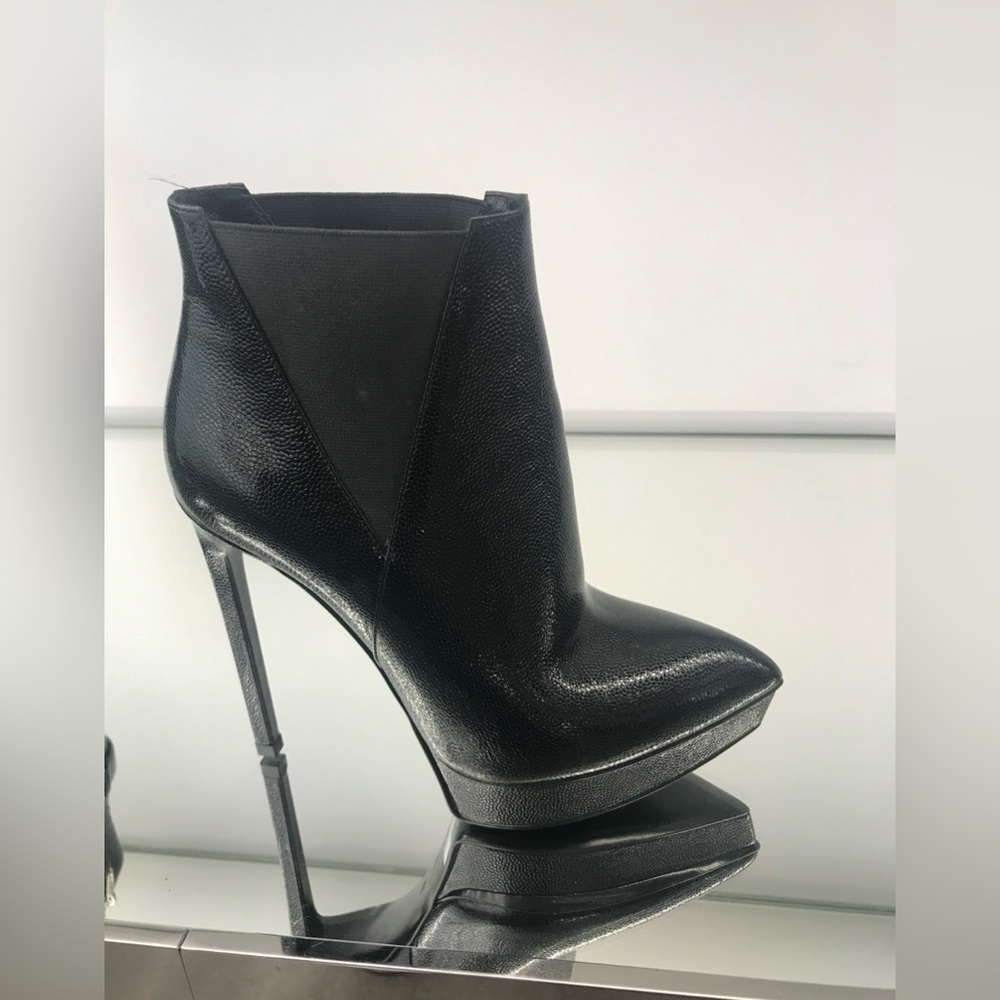 Saint Laurent High Heel Leather Boots Janis